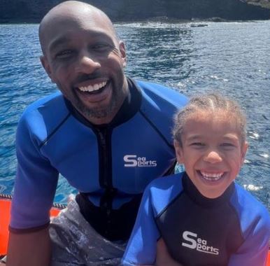 Maddox Laurel Boss with his father Stephen “Twitch” Boss